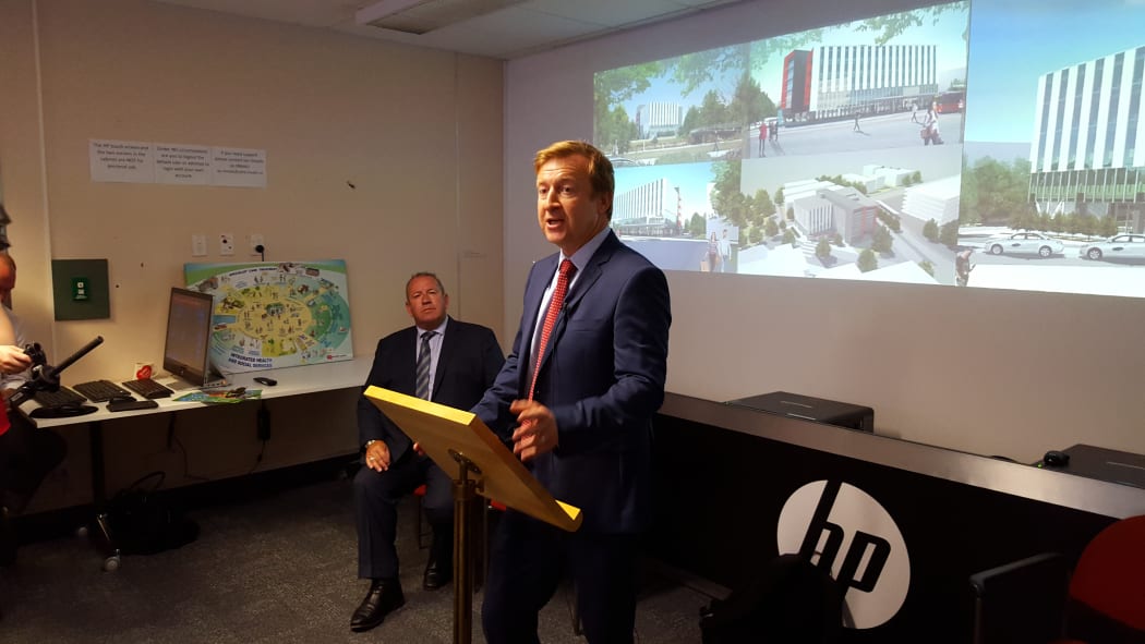 Health Minister Jonathan Coleman at today's announcement.