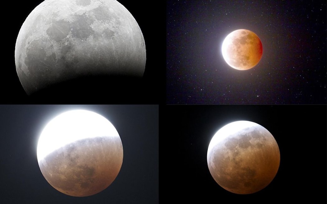 How Wednesday night's full lunar eclipse looked from the South Island.