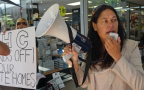 Social Housing Action Network Wellington spokesperson, Ariana Paretutanganui-Tamati.