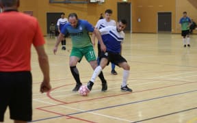 One of the organisers, Fadi Al Seenawi, in the green and blue said the Atta Elayyan Men's Memorial Futsal Tournament will be an annual event.