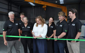 Nelson MP Rachel Boyack opening the new AGB factory in Tasman.