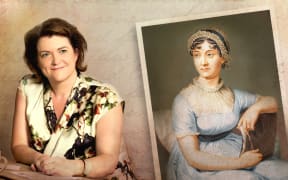 Caroline Jane Knight and her fifth great-aunt Jane Austen.