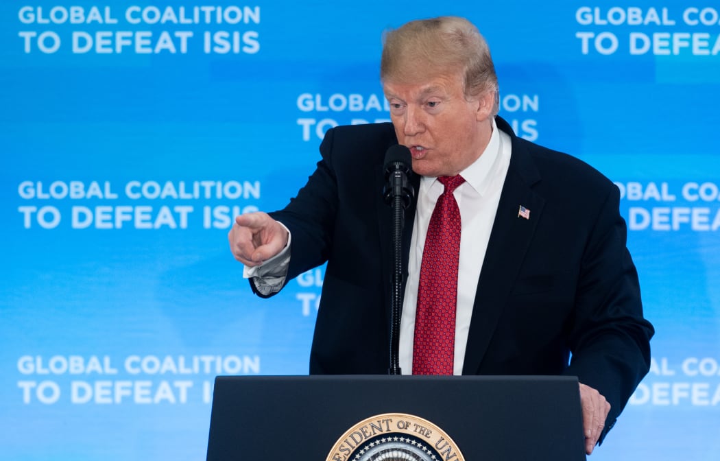 Donald Trump has urged European allies to repatriate 800 Islamic State fighters in Iraq and Syria.