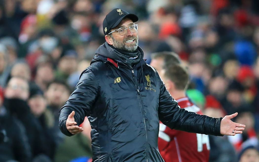 Liverpool manager Jurgen Klopp cuts a frustrated figure on the touchline.