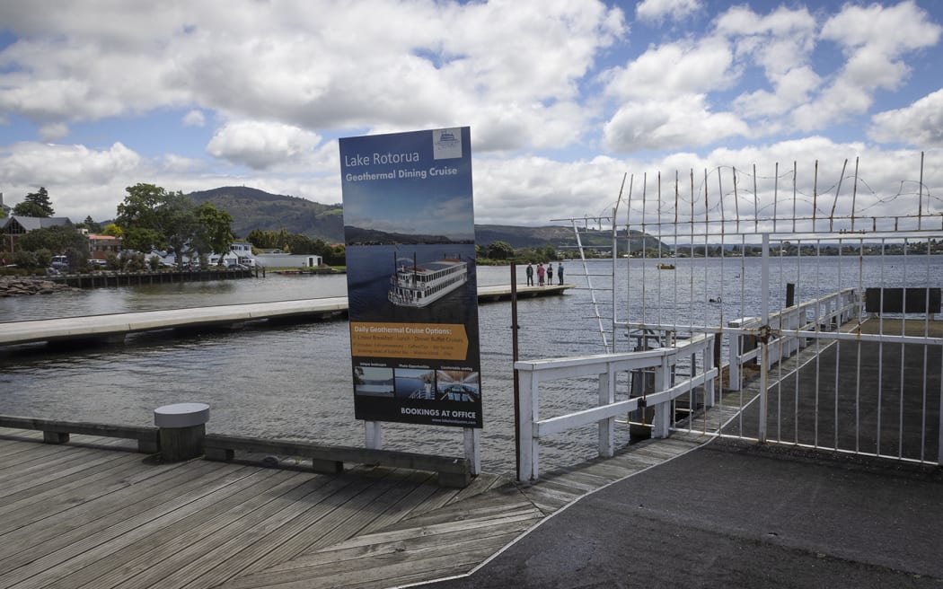 Lakeland Queen Jetty at the Rotorua Lakefront. The Daily Post Photo / Andrew Warner