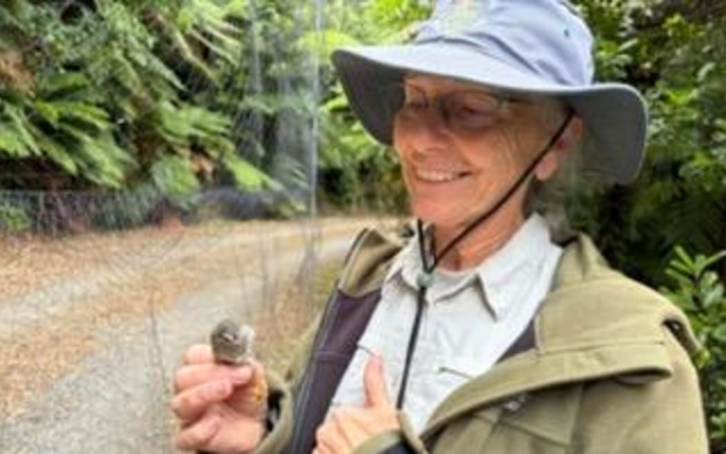 Morag Fordham with a rifleman.