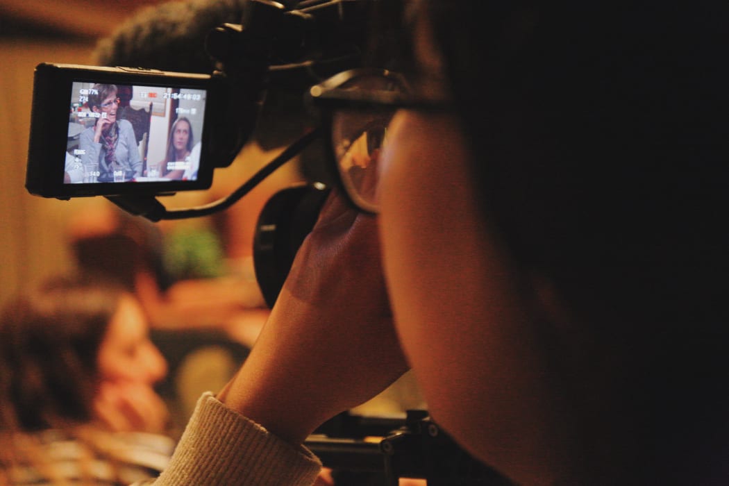 Keziah Manabat filming Kirsty