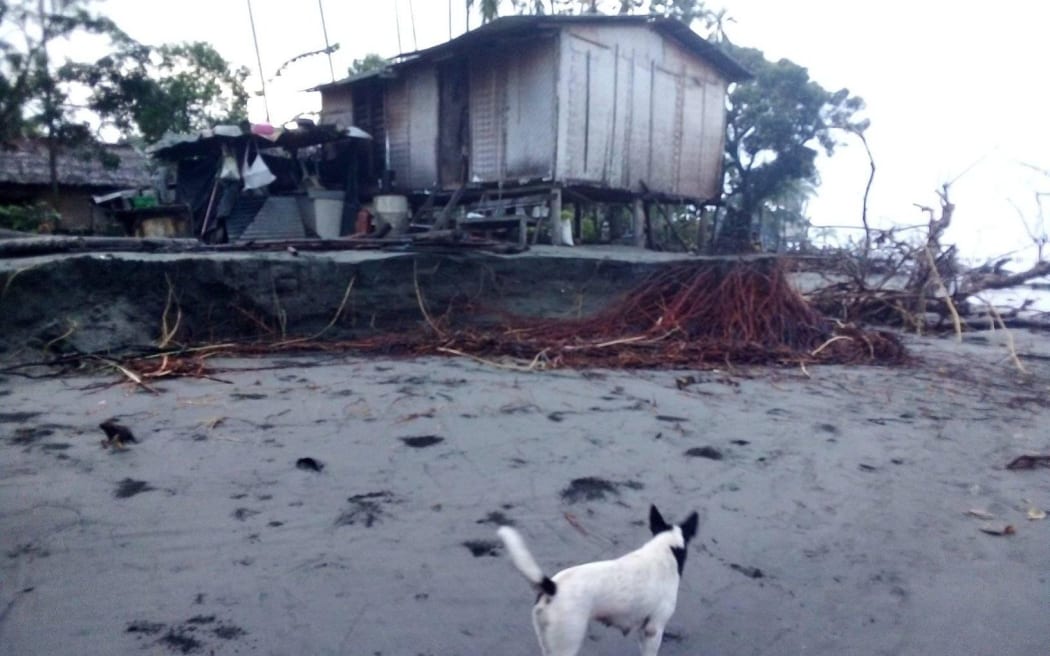 A teetering house in Siviri.