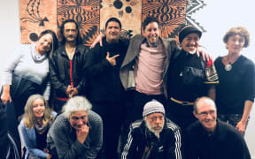 Auckland Street Choir with founder and music director Rohan MacMahon front right.