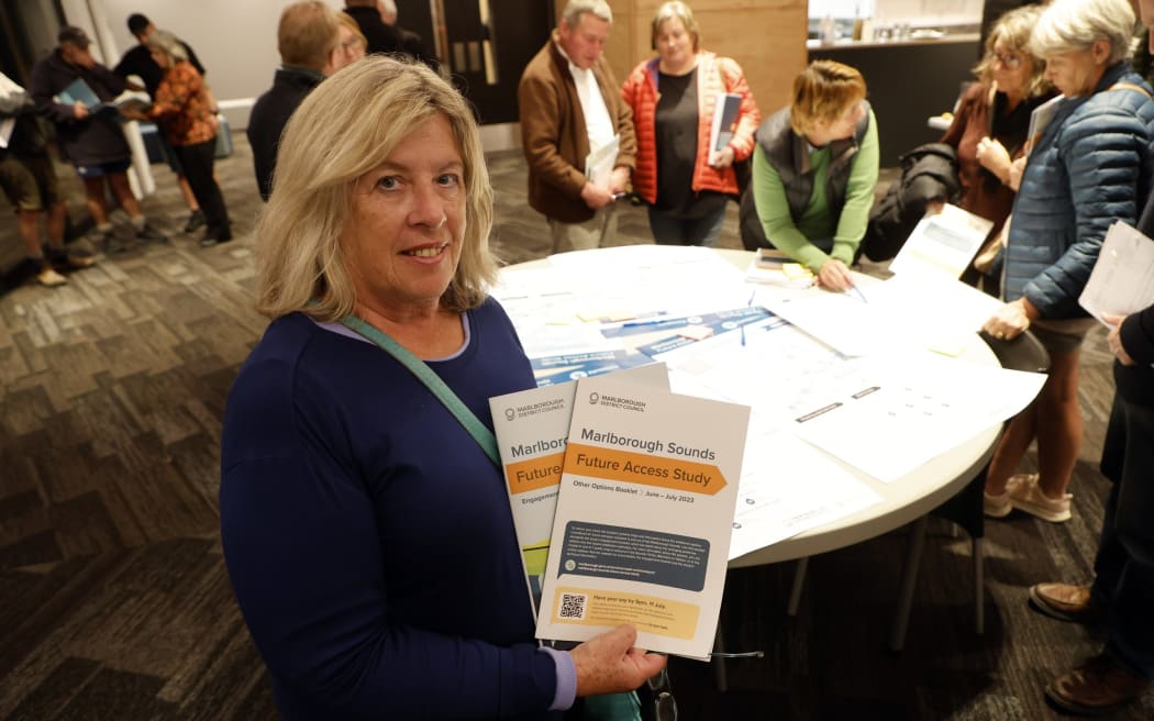 Phoebe Eatwell went to the first public meeting for the Marlborough Sounds Future Access Study at Lansdowne Park in Blenheim.