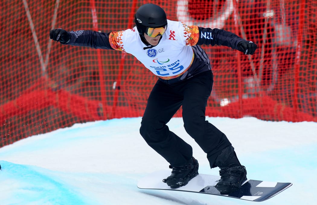 New Zealand's Carl Murphy in action at 2014 Sochi Winter Olympics.