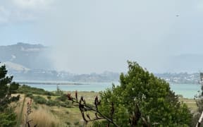 Smoke could be seen.