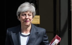 British Prime Minister Theresa May leaves 10 Downing Street on Wednesday.