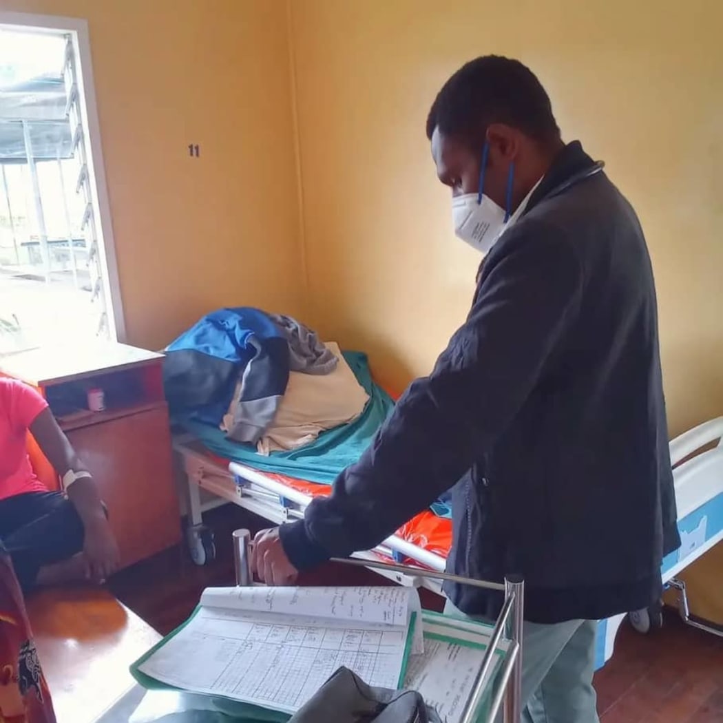 Dr Raymond Kipakapu at Yampu Health Center, Enga Province.