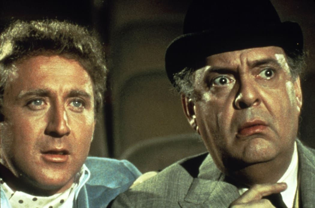 Gene Wilder, left, with Zero Mostel in The Producers (1967).