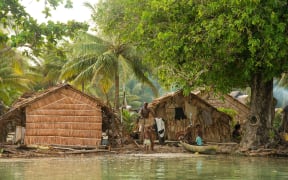 Ngadeli village in Temotu Province, Solomon Islands, is threatened by sea level rise.