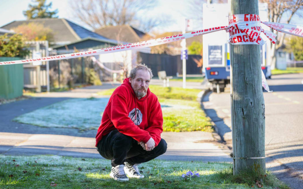 Nate Light, friend of man critically shot by police in Christchurch.