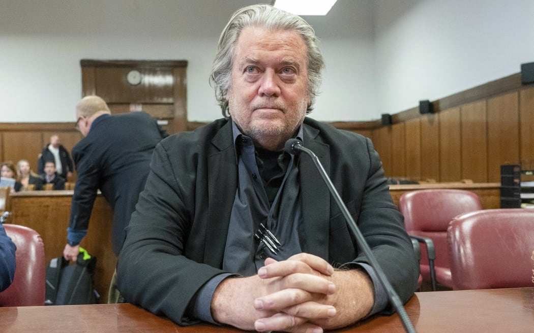 Steve Bannon, in court in New York on 12 January, 2023.