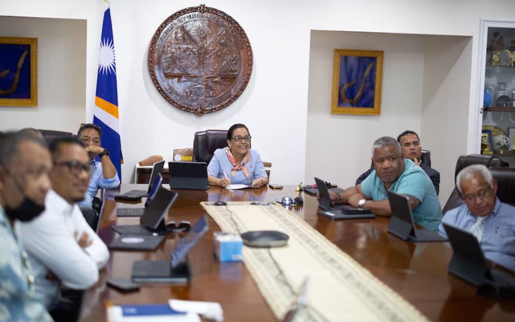 Marshall Islands President Hilda Heine had initially promised to implement the universal basic income by October 2024. (Supplied)