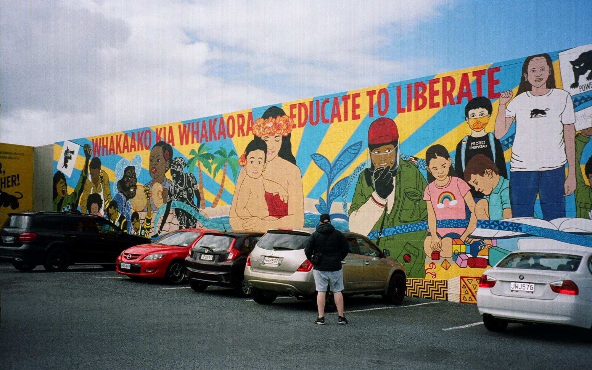 Educate to Liberate mural in south Auckland.