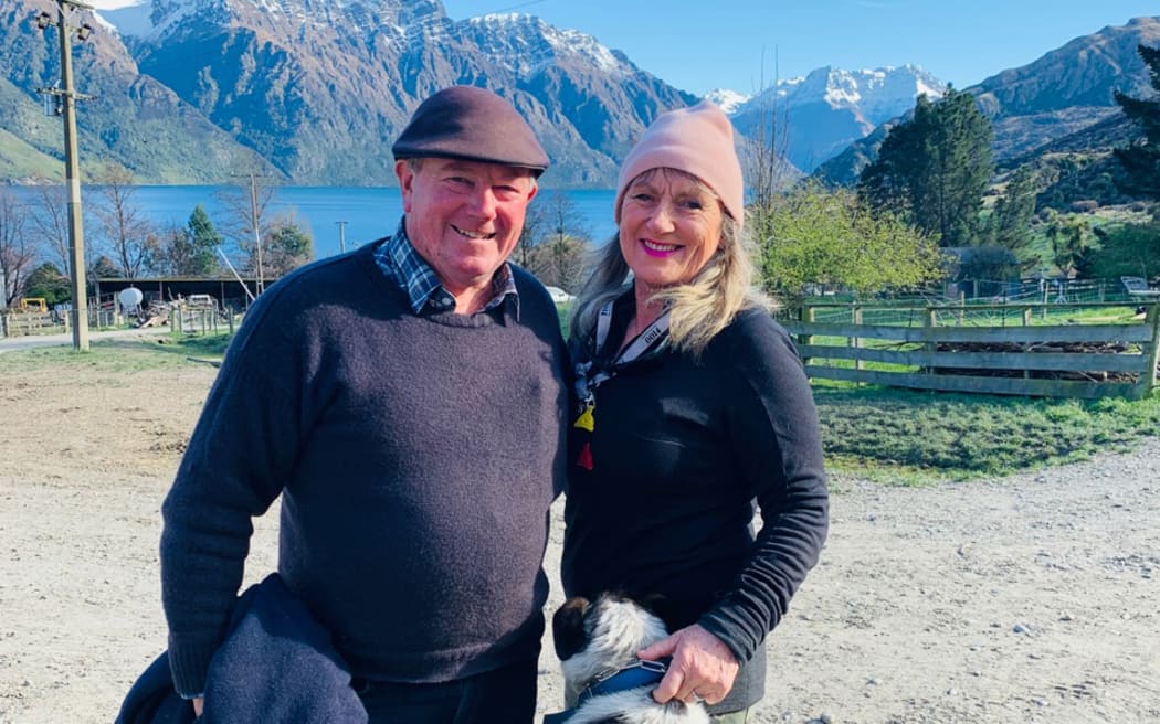 Otago fine wool producers Murray Scott and Karen Scott