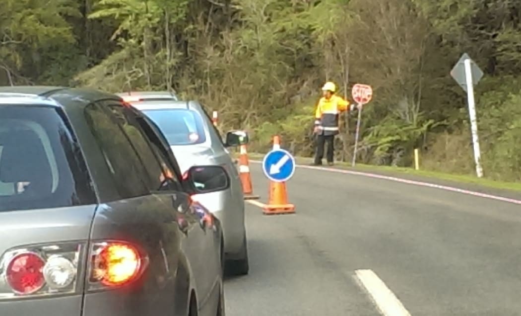 Mangakahia Road has been closed to heavy traffic.
