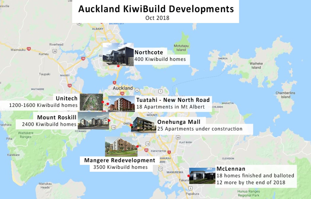 KiwiBuild developments in Auckland.