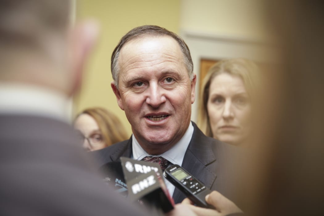 22082016 Photo: Rebekah Parsons-King. Caucas run. John Key.