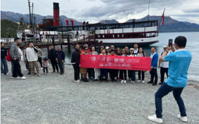 Chinese tourists in Queenstown Jan 2023.