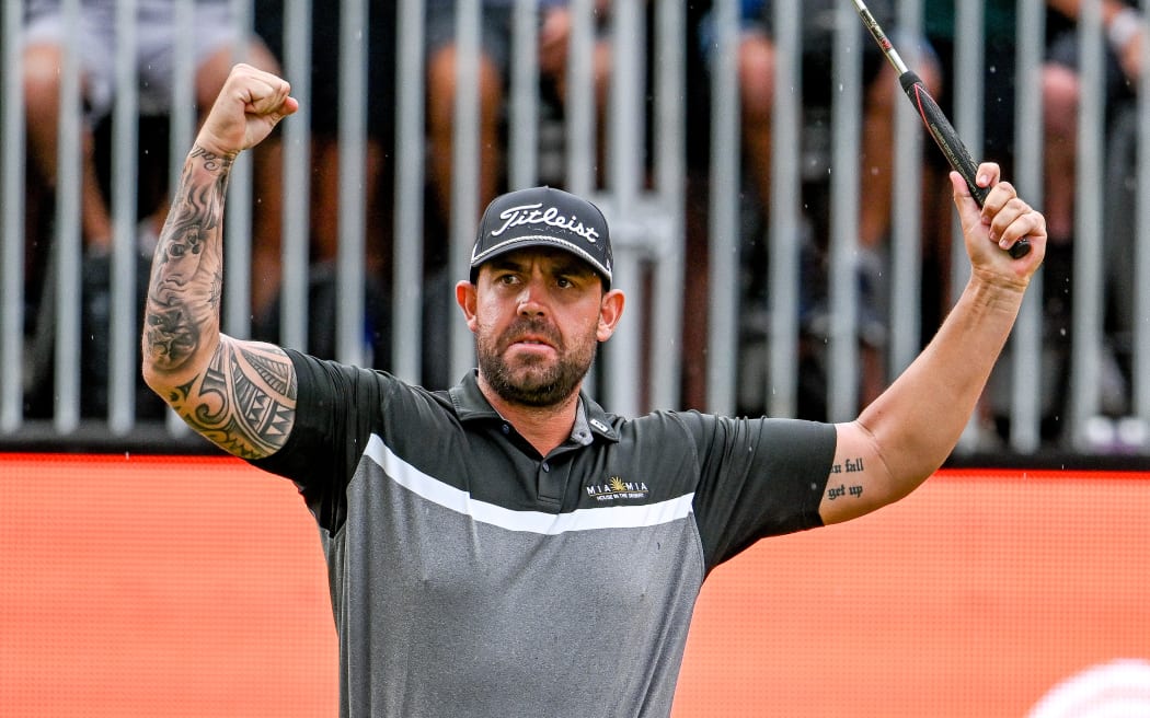 Australia's Ryan Peake wins the 104th NZ Open golf tournament at Millbrook Resort, Arrowtown, 2025.