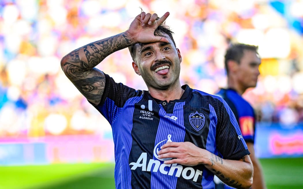 Luis Felipe Gallegos of Auckland FC.