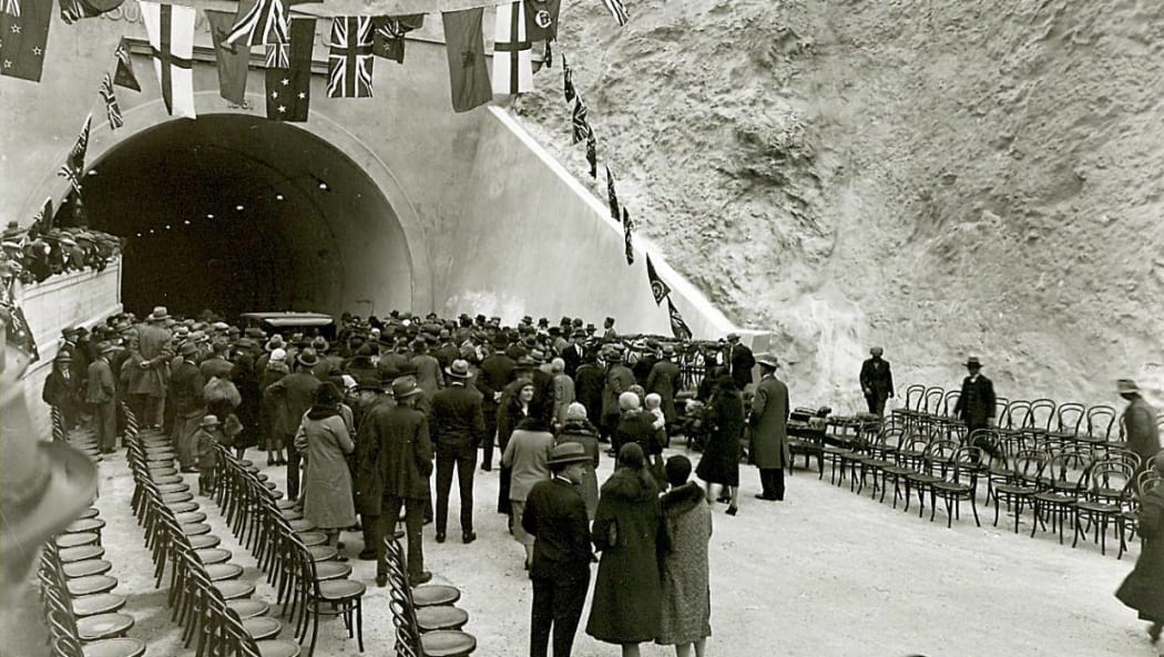 The opening of Wellington's Mount Victoria Tunnel in 1931.