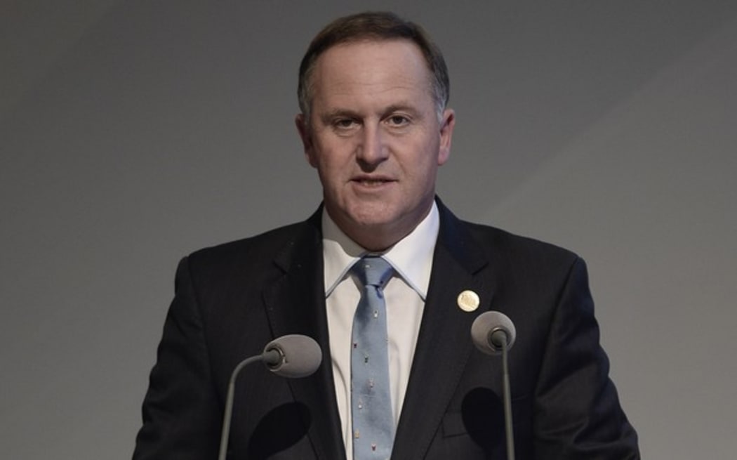Prime Minister John Key delivers a speech in Istanbul on 23 April.