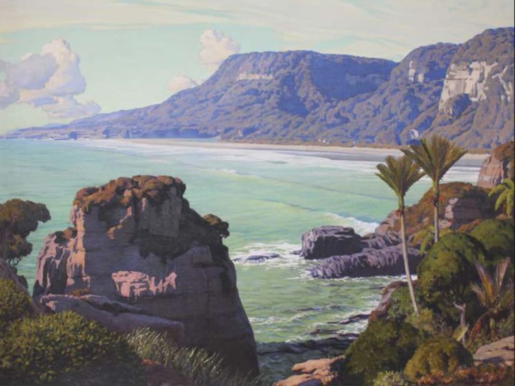 The Punakaiki, West Coast painting by NZ artist Marcus King.