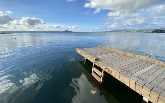 The newly-opened Rotorua lakefront on Saturday last week.