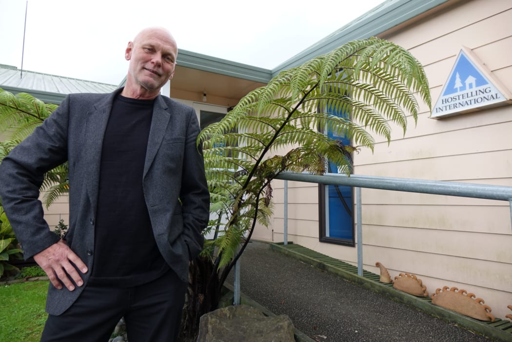 Michael Mills from the Tauranga Moana Nightshelter Trust outside the building which is to be turned into a night shelter.