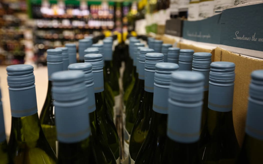 Alcohol section in Pak n Save Kilbirnie.