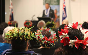 The Cook Islands Prime Minister Henry Puna at the constitution day reception in Wellington, New Zealand.
