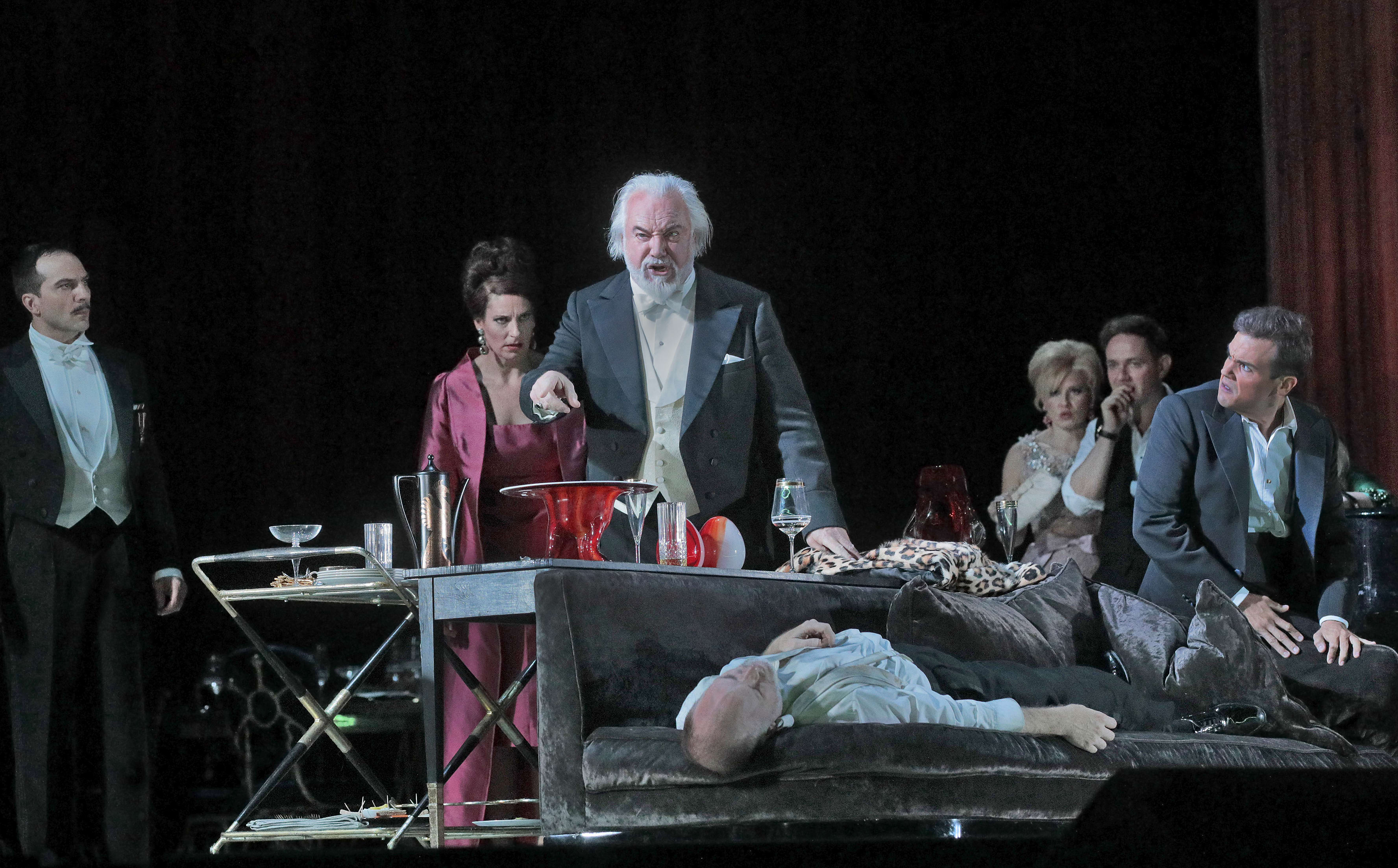 A scene from The Exterminating Angel at Metropolitan Opera