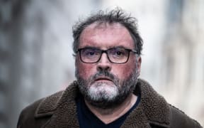 French former anaesthetist Frederic Pechier arrives at Besancon's courthouse for the defense's closing arguments in Besancon, eastern France, on 15 December, 2025.