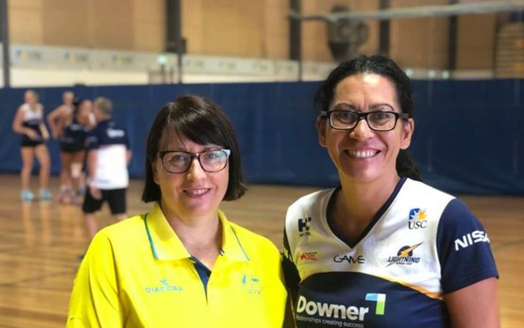 Australian Diamonds coach Lisa Alexander and Sunshine Coast Lightning Coach Noeline Taurua
