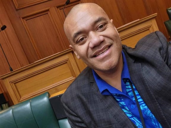 Fa'anānā Efeso Collins taking a picture to send to his mum on induction week. "My mum couldn't stop crying and how deeply moved she was that her son was able to get to that place to speak for her," Fa'anānā said.