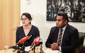 Police Minister Poto Williams and Justice Minister Kris Faafoi announced changes to gun legislation on 11 May 2021.