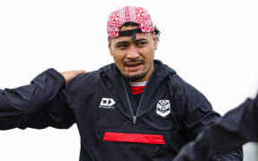 Eliesa Katoa, Tonga Pacific Championship Rugby League Team Field Session at Trusts Arena, Henderson, Auckland, New Zealand on Wednesday 29 October 2025. Photo: Joshua Devenie / Photosport