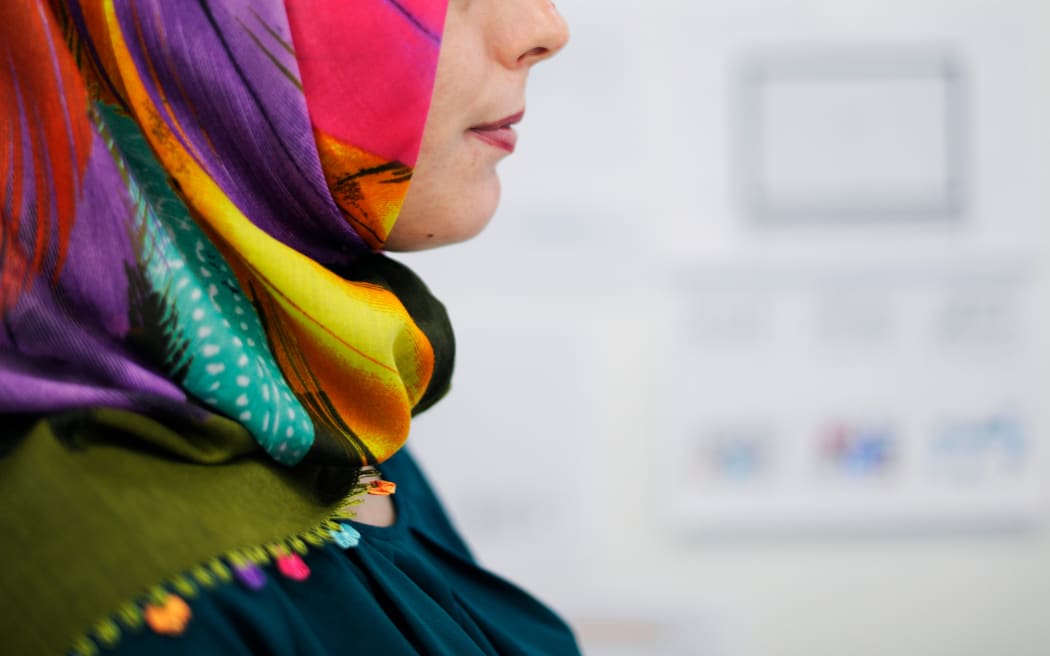 Woman smiling
