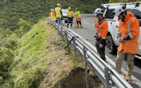 A slip on State Highway 2 Remutaka Hill.