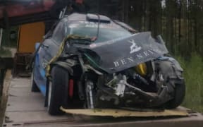 Hayden Paddon's crashed Ford 2019.