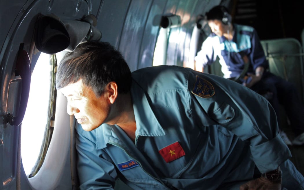 Aerial search teams scour the sea for any sign of the plane.