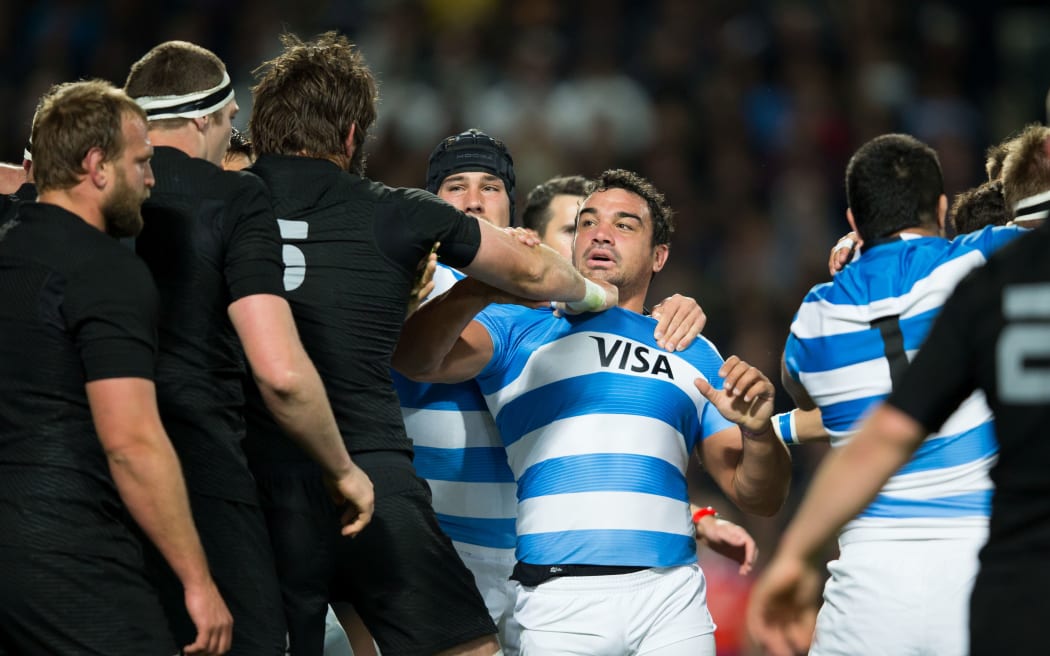 All Blacks take on Argentina Hamilton 2016.