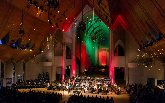 The Auckland Philharmonia Orchestra's Celebrate Christmas concert in Holy Trinity Cathedral.